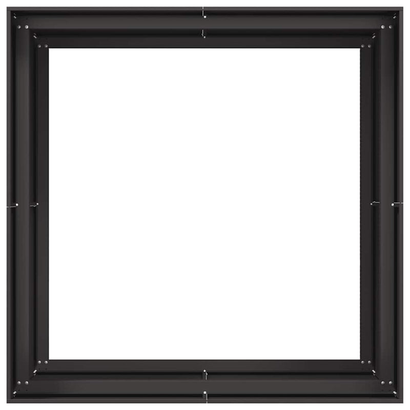 vidaXL ültetvény fekete 80x80x80 cm Acél