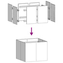 vidaXL növénytartó fehér 120x80x80 cm Acél