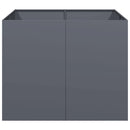 vidaXL növénytartó antracit 100x100x80 cm Acél