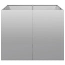 vidaXL növénytartó 100x100x80 cm Horganyzott acél