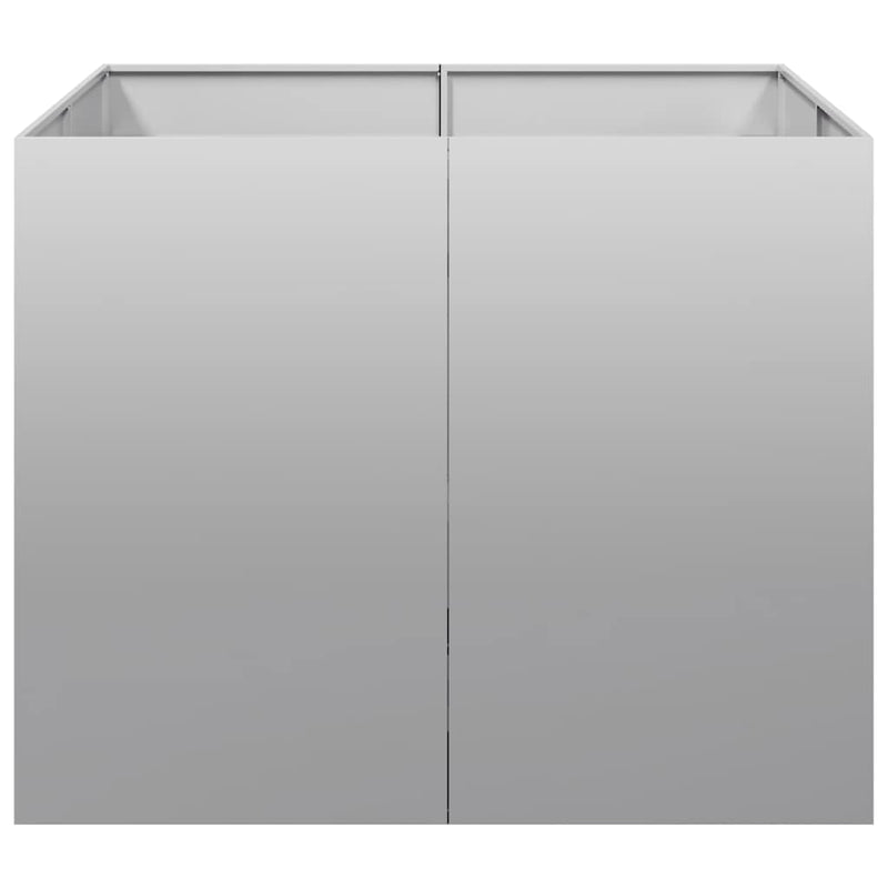 vidaXL növénytartó 100x100x80 cm Horganyzott acél