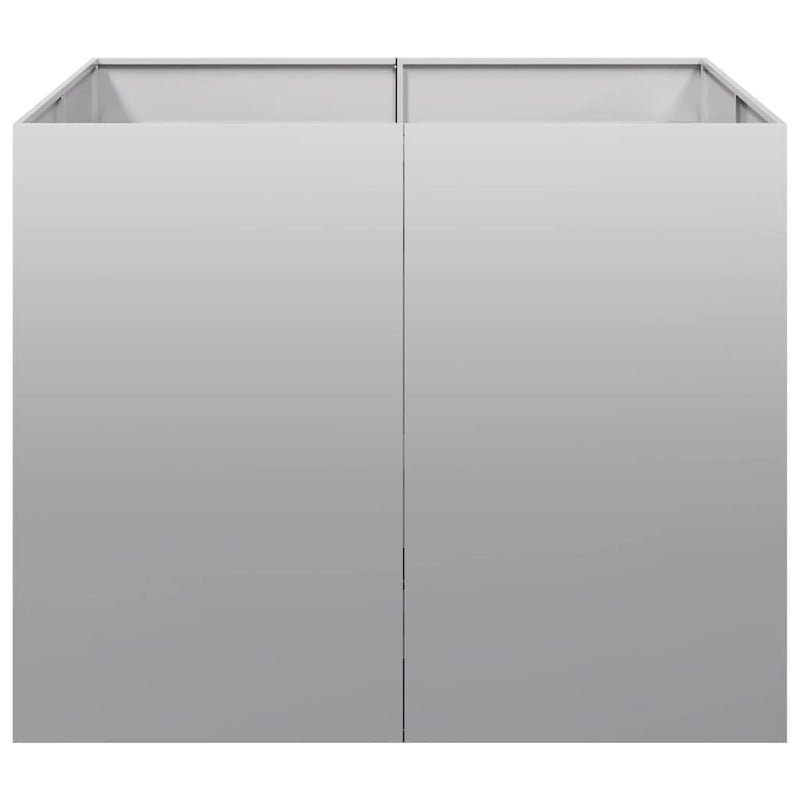 vidaXL növénytartó 100x100x80 cm Horganyzott acél