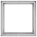 vidaXL növénytartó 100x100x80 cm Horganyzott acél