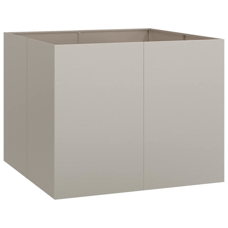 vidaXL ültető rozsdás 100x100x80 cm időjárásálló acélból