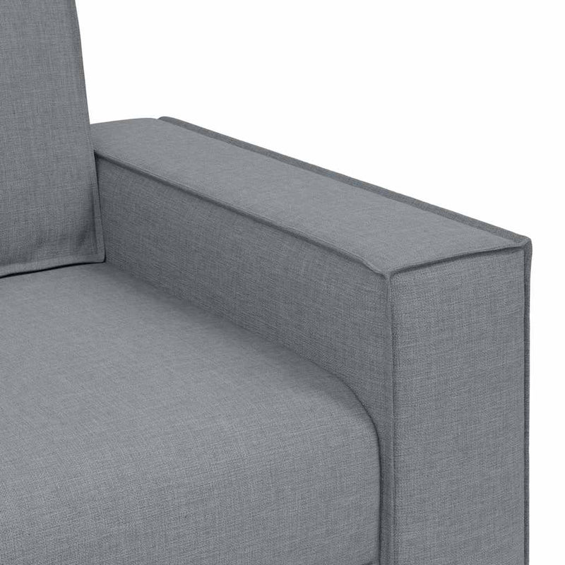 vidaXL Kanapé Szett párnával 3 pcs Szürke 220 x 78 x 84 cm szövet