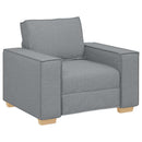 vidaXL Kanapé 3 pcs Világosszürke 220 x 80 x 84 cm Lábbal kevert anyag