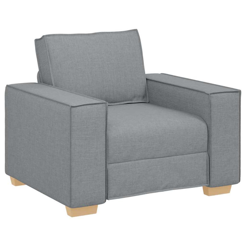 vidaXL Kanapé Szett párnával 3 pcs Szürke 220 x 78 x 84 cm szövet