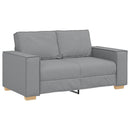 vidaXL Kanapé 3 pcs Világosszürke 220 x 80 x 84 cm Lábbal kevert anyag