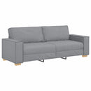 vidaXL Kanapé 3 pcs Világosszürke 220 x 80 x 84 cm Lábbal kevert anyag