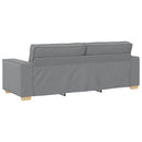 vidaXL Kanapé 3 pcs Világosszürke 220 x 80 x 84 cm Lábbal kevert anyag