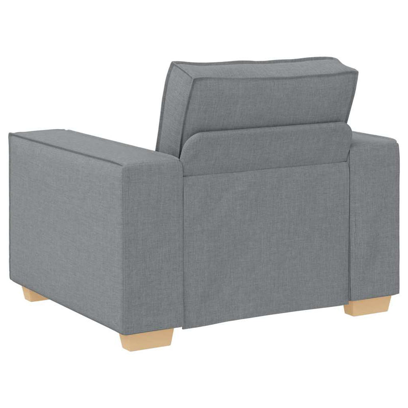 vidaXL Kanapé Szett párnával 3 pcs Szürke 220 x 78 x 84 cm szövet