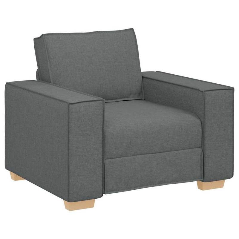 vidaXL Kanapé Szett párnával 3 pcs Szürke 220 x 78 x 84 cm szövet