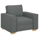 vidaXL Kanapé 3 pcs Sötétszürke 220 x 80 x 84 cm Lábbal kevert anyag