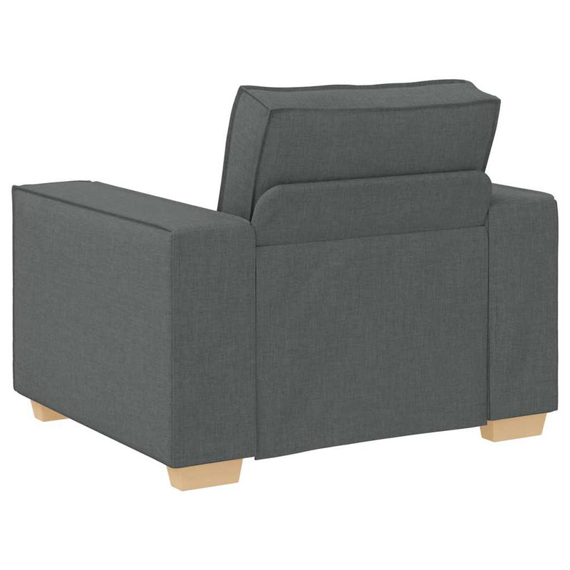 vidaXL Kanapé Szett párnával 3 pcs Szürke 220 x 78 x 84 cm szövet