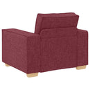 vidaXL Kanapé 3 pcs Bordó 220 x 80 x 84 cm Lábbal kevert anyag