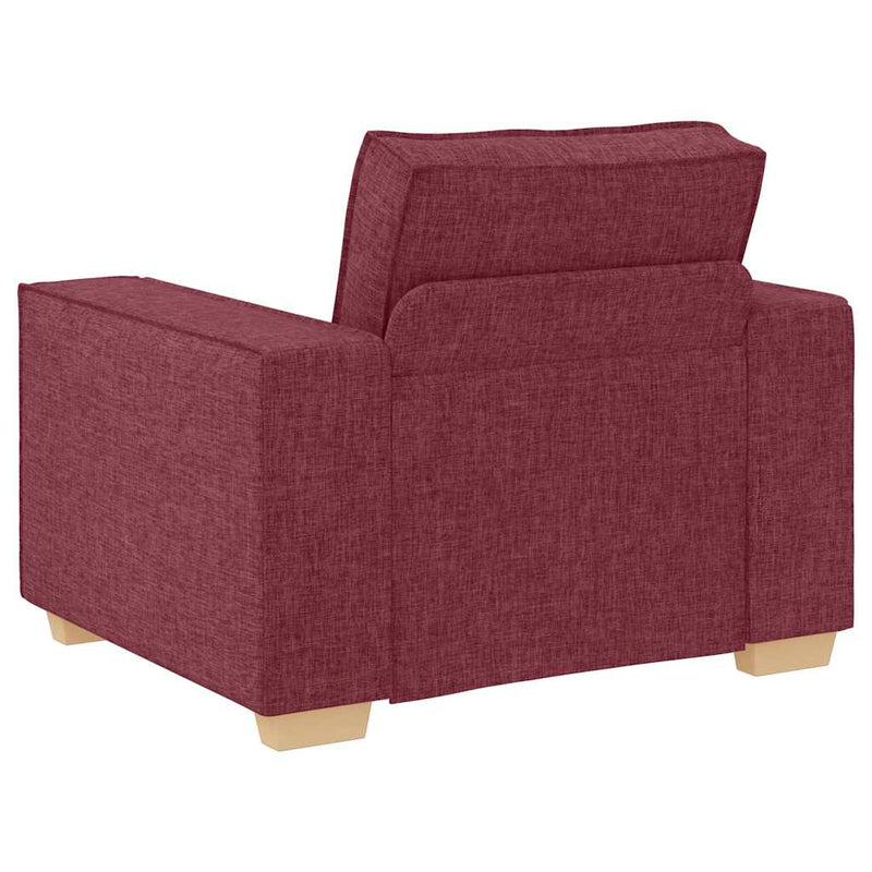 vidaXL Kanapé Szett párnával 3 pcs Bordó 220 x 78 x 84 cm szövet