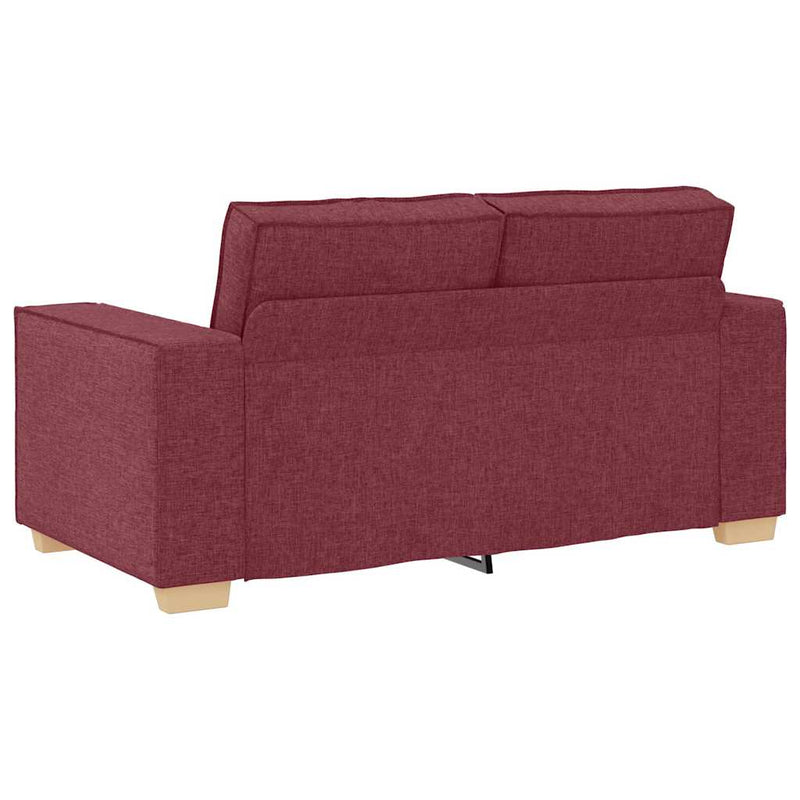 vidaXL Kanapé Szett párnával 3 pcs Bordó 220 x 78 x 84 cm szövet