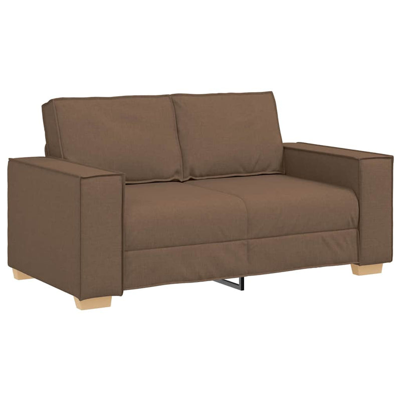 vidaXL Kanapé Szett párnával 3 pcs Barna 220 x 78 x 84 cm szövet