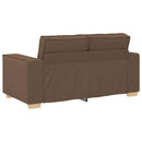 vidaXL Kanapé 3 pcs Barna 220 x 80 x 84 cm Lábbal kevert anyag