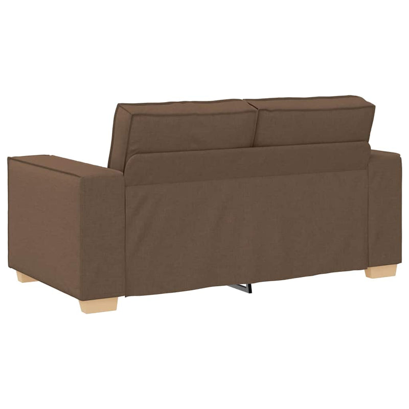 vidaXL Kanapé Szett párnával 3 pcs Barna 220 x 78 x 84 cm szövet
