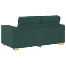vidaXL Kanapé 3 pcs Sötétzöld 220 x 80 x 84 cm Lábbal kevert anyag