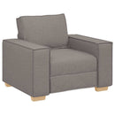 vidaXL Kanapé 3 pcs Tópszínű 220 x 80 x 84 cm Lábbal kevert anyag