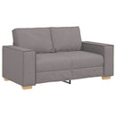 vidaXL Kanapé 3 pcs Tópszínű 220 x 80 x 84 cm Lábbal kevert anyag