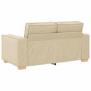 vidaXL Kanapé 3 pcs Krém 220 x 80 x 84 cm Lábbal kevert anyag