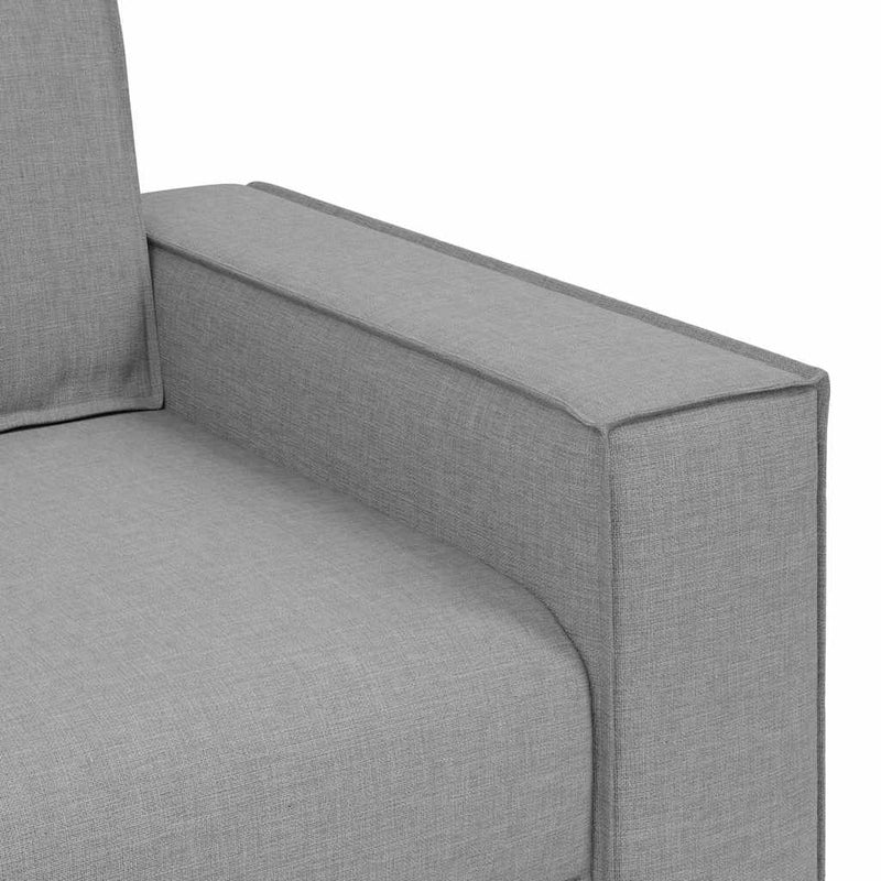 vidaXL Kanapé Szett párnával 3 pcs Szürke 220 x 78 x 84 cm szövet