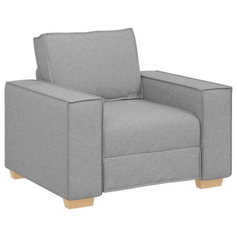 vidaXL Kanapé Szett párnával 3 pcs Szürke 220 x 78 x 84 cm szövet