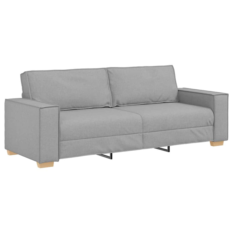 vidaXL Kanapé Szett párnával 3 pcs Szürke 220 x 78 x 84 cm szövet