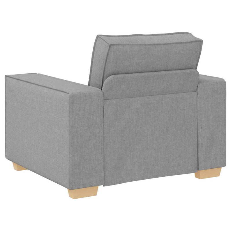 vidaXL Kanapé Szett párnával 3 pcs Szürke 220 x 78 x 84 cm szövet
