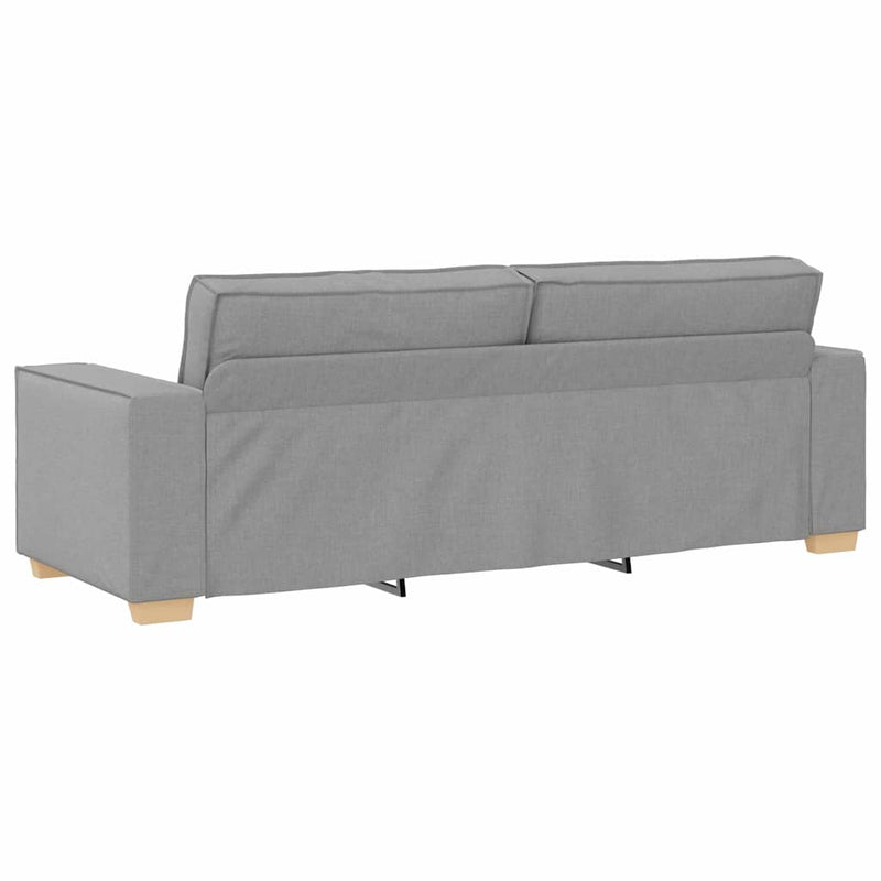vidaXL Kanapé Szett párnával 3 pcs Szürke 220 x 78 x 84 cm szövet