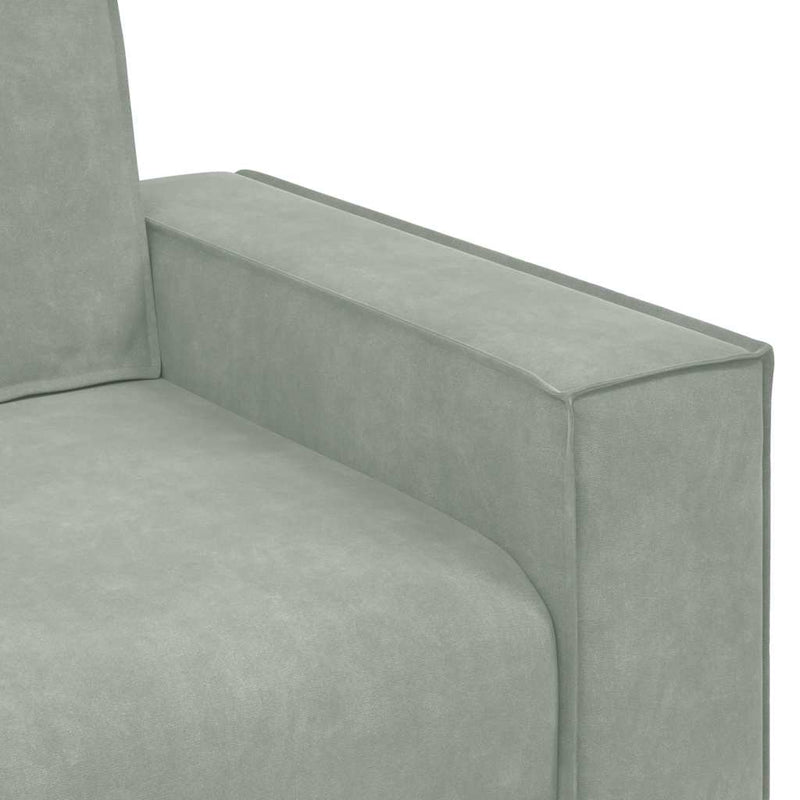 vidaXL Kanapé Szett párnával 3 pcs Szürke 220 x 78 x 84 cm Bársony