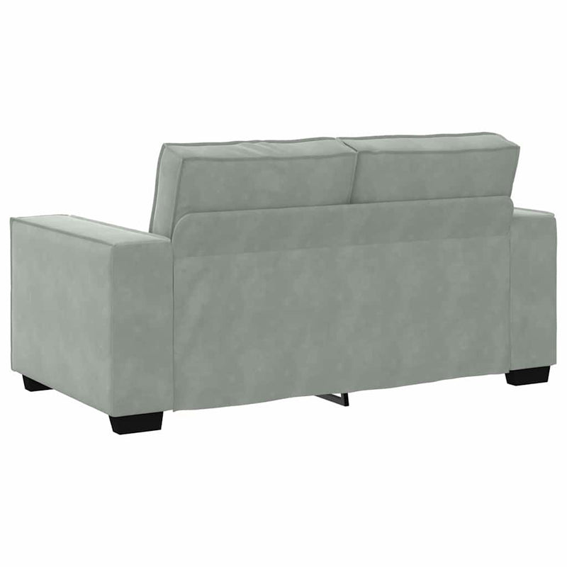 vidaXL Kanapé Szett párnával 3 pcs Szürke 220 x 78 x 84 cm Bársony