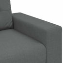 vidaXL Kanapé 3 pcs Sötétszürke 221 x 80 x 80 cm Lábbal kevert anyag