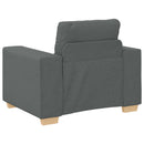 vidaXL Kanapé 3 pcs Sötétszürke 221 x 80 x 80 cm Lábbal kevert anyag