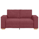 vidaXL Kanapé 3 pcs Sötétszürke Lábbal kevert anyag