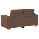 vidaXL Kanapé 3 pcs Barna 221 x 80 x 80 cm Lábbal kevert anyag