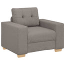 vidaXL Kanapé 3 pcs Tópszínű 221 x 80 x 80 cm Lábbal kevert anyag