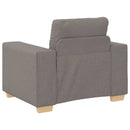 vidaXL Kanapé 3 pcs Tópszínű 221 x 80 x 80 cm Lábbal kevert anyag