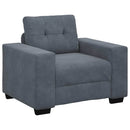 vidaXL Kanapé Szett 3 pcs Sötétszürke 221 x 80 x 80 cm Bársony