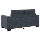 vidaXL Kanapé Szett 3 pcs Sötétszürke 221 x 80 x 80 cm Bársony