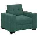 vidaXL Kanapé Szett 3 pcs Sötétzöld 221 x 80 x 80 cm Bársony