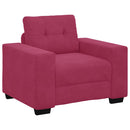 vidaXL Kanapé Szett 3 pcs Szélvörös 221 x 80 x 80 cm Bársony