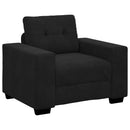 vidaXL Kanapé Szett 3 pcs Fekete 221 x 80 x 80 cm Bársony