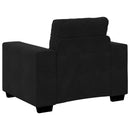 vidaXL Kanapé Szett 3 pcs Fekete 221 x 80 x 80 cm Bársony