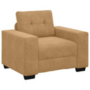 vidaXL Kanapé Szett 3 pcs Barna 221 x 80 x 80 cm Bársony