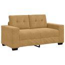 vidaXL Kanapé Szett 3 pcs Barna 221 x 80 x 80 cm Bársony