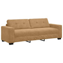 vidaXL Kanapé Szett 3 pcs Barna 221 x 80 x 80 cm Bársony